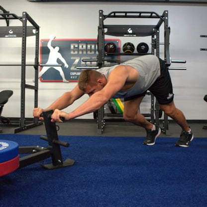 Gronk Fitness Compact Push Sled | Heavy-Duty Weight Sled for Pushing, Pulling, and Sprint Training | Removable Push Arms | Compatible with Olympic Plates | Indoor & Outdoor Conditioning Tool