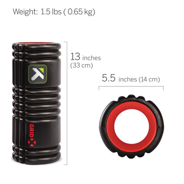 Trigger Point Performance TriggerPoint GRID X Foam Roller with Free Online Instructional Videos, Extra Firm (13-Inch) - size: One Size