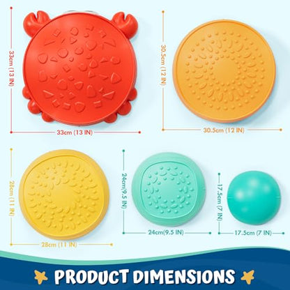 Lehoo Castle Crab Stepping Stones for Kids, Toddler Sensory Toys - color: Yellow