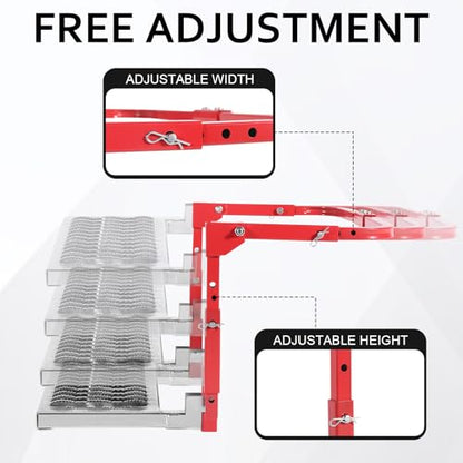 Heavy Duty Folding Tire Step for Truck SUV RV, Adjustable Tire Mounted Step