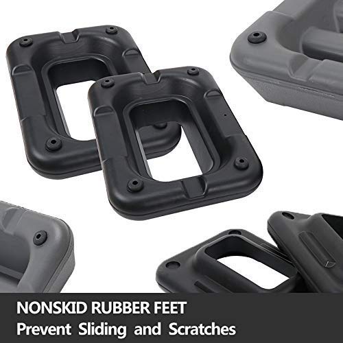 Sport Aerobic Step Platforms Workout Stepper Trainer Exercise Stepper with Nonslip Adjustable Risers for Fitness, Core, Strength, Stability, and Resistance Training