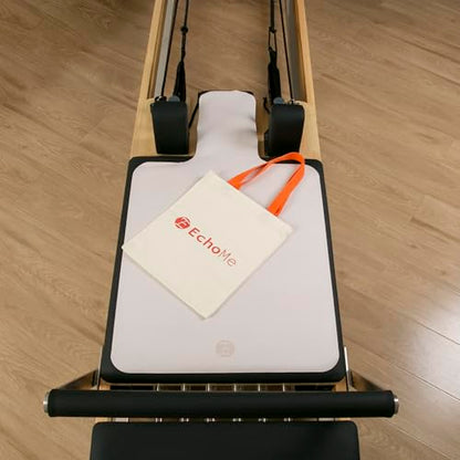 Echome Non-Slip Pilates Reformer Mat with Mesh Bag – Sweat-Wicking, Lightweight, Fits Balanced Body/Merrithew/Aeropilates (38"x22") - color: Dusty Sand