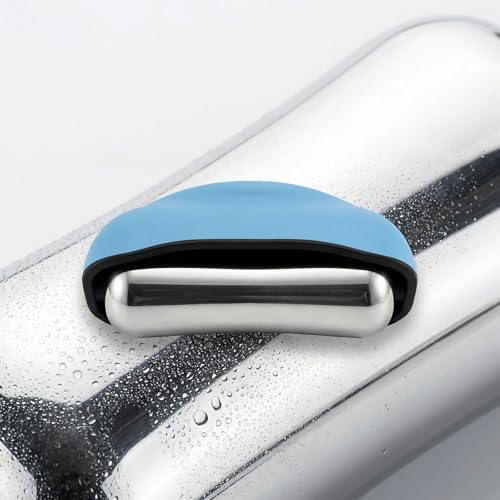 Cooling Massage Roller & Ice Ball - Cold Therapy Muscle Roller with Ergonomic Handle, 360 Easy-Glide Ice Massage for Myofascial Release, Post-Workout Recovery & Pain Relief (Blue) - color: Blue