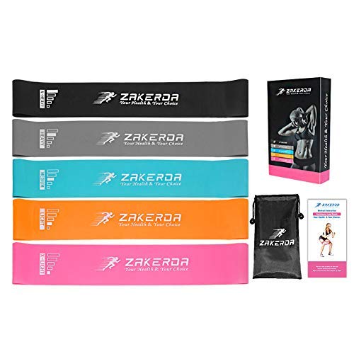 Resistance Loops Exercise Booty Bands Workout Stretching Home Fitness Pilates Yoga Equipment Training Set of 5