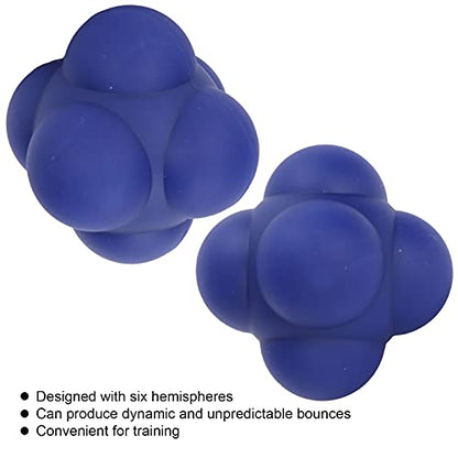 Silicone Reaction Ball, Portable Hand Eye Coordination Speed Reflex Training Ball Training Equipment Multiside Reaction Ball for Sports, Rehabilitation, Pet