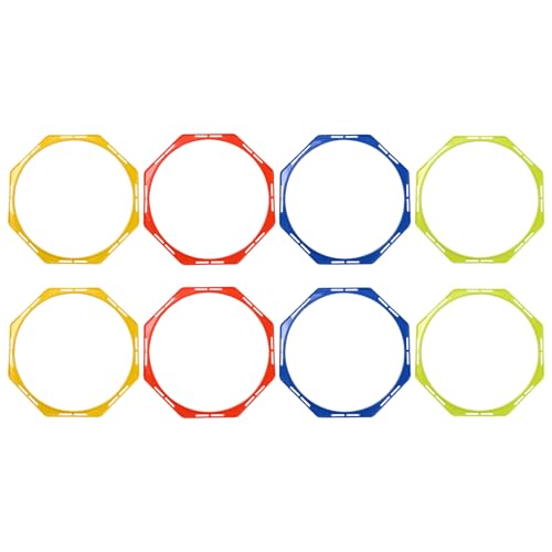 8PCS Exercise Speed Circle Hoops -15.8in Agility Training Equipment - Jumping Toss Rings for Youth Athletics Carnival Elementary Outdoor Field Day Sports 40cm