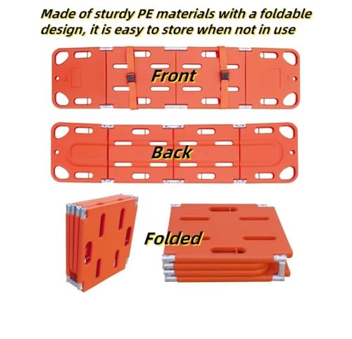 Four Folding Back Stretcher Board, PE Plastics Ambulance Stretcher, Water Floating Stretcher, Lumbar Stretch Board