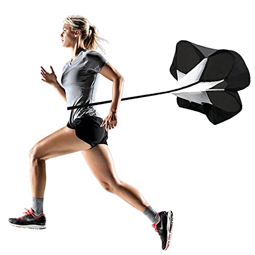 Resistance Parachute Speed Sprint Training Chute, Running Parachute Resistance Trainer with Adjustable Belt, Improving Speed/Stamina/Strength