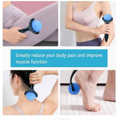 Massage Ball Roller Set– Ice Cold and Hot for Deep Tissue and Sore Muscle Relief of Stiffness and Stress, Body, Neck, Back, Face, Eyes,Plantar, Foot