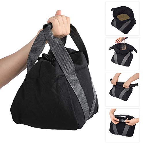 2PCS Canvas Workout Sandbag with Handles, Sand Bags for Weight Training, Adjustable Canvas Soft Sand Bag for Full Body Training