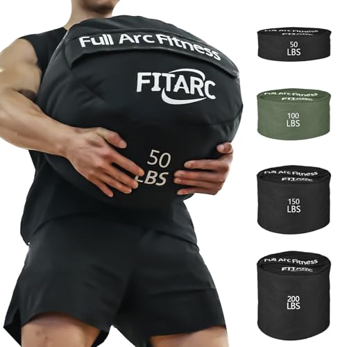 Sandbag Workout Bag,Sand Bags for Weight Training,Sandbags for Fitness,Sandbags for Weight Training,Round Sandbag,Cross-Training & Exercise, Sand Not Included