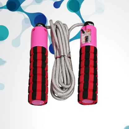 Ciieeo Automatic Counting Jump Rope with Digital Counter, Foam Handle Skipping Rope for Workout and Fitness Training, Adjustable Length for Gym Exercise and Cardio Random Color