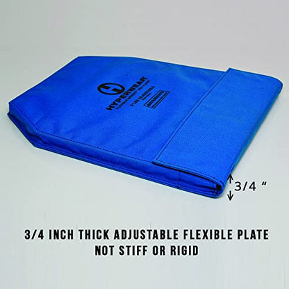 HYPERWEAR FlexLoad™ Adjustable Rucking Plates – Flexible, Low-Profile Weight System for Rucking Backpacks & Weighted Training - color: BLUE PAIR, size: 19 LB