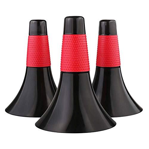 Pack of 3pcs Marker Cones Barrier Sports Fitness Football Basketball Speed Agility Grab Training - color: Red