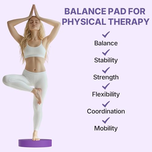 Foam Balance Pad,5BILLION Stability Pad for Physical Therapy,Non-Slip Exercise Balance Pad for Balance workouts,Yoga Knee Pad for Gym Fitness Stretching Pilate