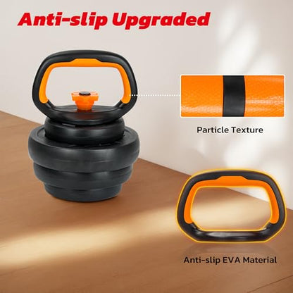 Adjustable Dumbbell Set, 66LBS weights dumbbells set, 4-In-1 Dumbbell Set with Connector for Barbell, Kettlebell, Push-Up Stand, Home Gym Fitness Equipment for Strength Training