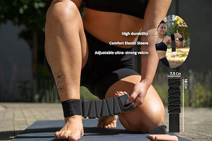 GAOS Wrist & Ankle Weights for Women - Wearable Weighted Bangles for Pilates, Yoga, Walking & Strength Training,Adjustable Fit, Soft Silicone Anti-Slip Design - 2 lbs Pair (Set of 2).