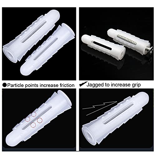 Stainless Steel Heavy Duty Mini Ceiling Hooks with Screws and Plastic Anchors, Wall Mount Pad Eye Plate Top Hook Hanging Hardware for Yoga Hammock Swing Boat Sandbag Plant Basket