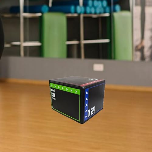 Jumping Exercise Box Plyometric Step Platform Multi-Function Agility Box with Compressed Cotton for Comfortable Workouts Suitable for Home Gym and