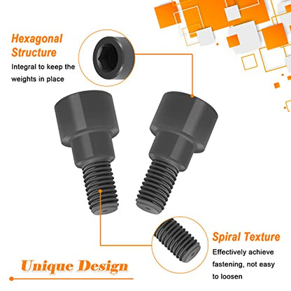 Hex Bolts Fit for Bars of Olympic, Curl Bars, Tricep, Dumbbell(2-Pack)