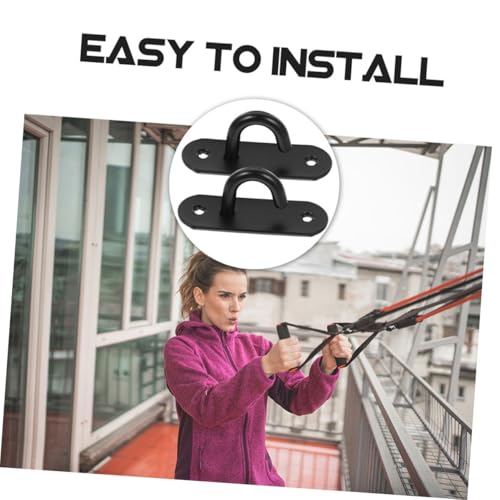 Toddmomy 5pcs Heavy Duty Wall Mount Exercise Anchors Space-saving Band Hooks Ceiling Mount Anchors Yoga Straps Home Gym Accessories