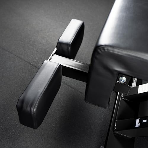 Valor Fitness Adjustable Weight Bench - 16 Position Decline to Flat Utility Bench with Wheels for Ab Crunch Core Training Strength Workouts Weightlifting and Barbell Exercises