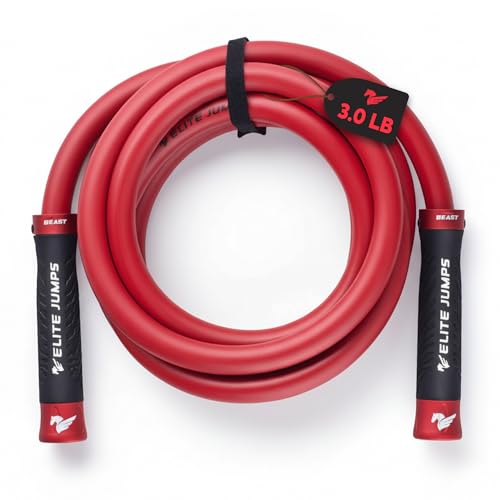 Muay Thai 3.0 Weighted Jump Rope for Men & Women - Professionally Designed for High-Intensity Training | Muay Thai, MMA & Fitness Jump Rope - Full Body Workout Weighted Rope - color: Silver