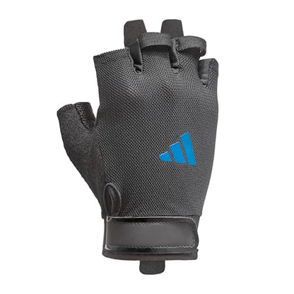 adidas Essential Training Gloves - color: Blue, size: Large