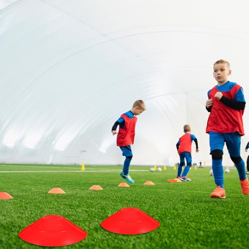 120 Pack Agile Soccer Cones with Portable Bags & Brackets, Sports Cones, Cone Sport, Agile Soccer Cone Used for Football Training