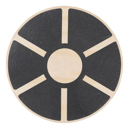 Wooden Balance Board, Anti Slip Stability Trainer for Core Strength Mobility Training with Textured Surface for Adults Youth Home Gym Physical Therapy