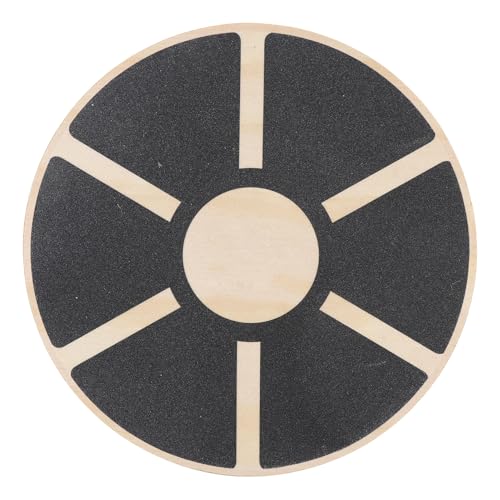Wooden Balance Board, Anti Slip Stability Trainer for Core Strength Mobility Training with Textured Surface for Adults Youth Home Gym Physical Therapy