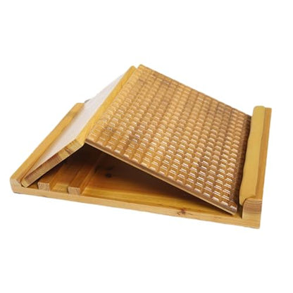 Folding Wooden Stretching Board Leg Stretcher Nonslip Fitness Board for Foot Massage Flexibility Homes Gym Fitness