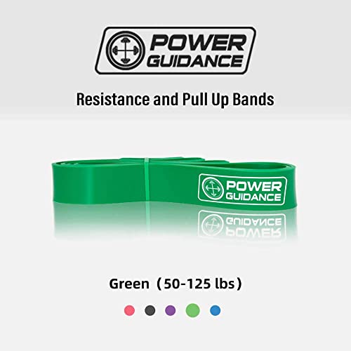 POWER GUIDANCE Pull Up Assist Bands - Stretch Resistance Band - Mobility Band - Powerlifting Bands - by Perfect for Body Stretching, Powerlifting, Resistance Training - color: green