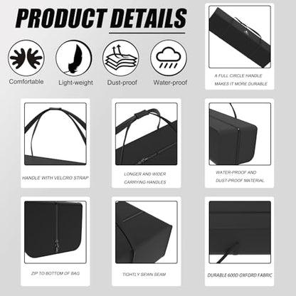 31.5in Foldable Duffle Bag Fits Starting Blocks with an Overall Length of Less Than 30 Inches Extra Large Travel DuffelTote GymBag with Zippers and Handles Sports Oxford Cloth Bags - style: 31.5in for Starting Blocks