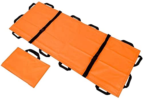 Portable Waterproof Stretcher with 12 Handles – Emerncy Folding Stretcher for Hospitals, Sports Venues & Ambulances – Soft Lifter Transfer Board for Quick Patient Transport - size: A