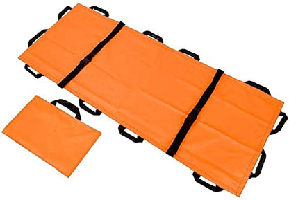 Portable Waterproof Stretcher with 12 Handles – Emerncy Folding Stretcher for Hospitals, Sports Venues & Ambulances – Soft Lifter Transfer Board for Quick Patient Transport - size: A