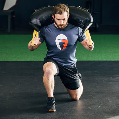 Titan Fitness 20 LB Functional Training Swing Bag, PU Material Bulgarian Power Sand Bag, Multiple Grips for Squats, Lunges, Throws, and More