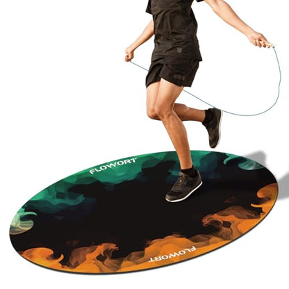 48"x36" (5mm) Jump Rope Mat - color: Green＆Orange