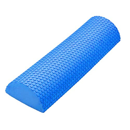 Half Round Foam Roller EVA Back Exercise Shaft Yoga Columns for Deeply Tissue Muscle Massage Blue,Sports - color: Dark Blue, 30cm