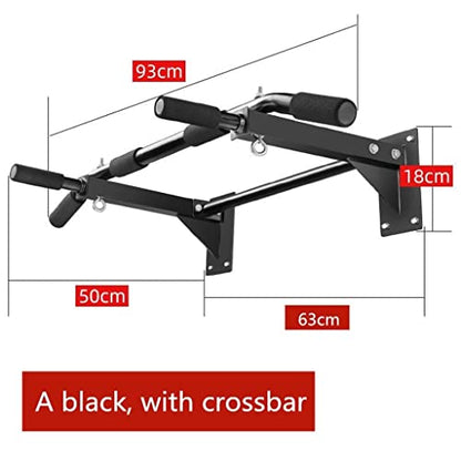 Wall Mounted Heavy Duty Bar Steel Home Gym Indoor Pull Up Training Fitness Equipment Load 200kg