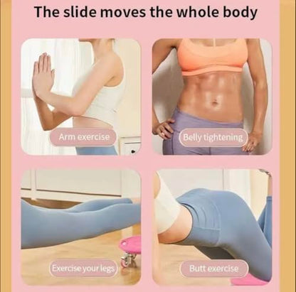 Rolling abdominal muscle trainer
