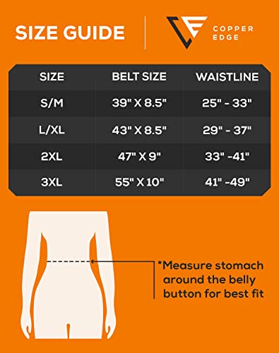 Sweat Waist Trimmer Trainer Belt for Women & Men,Workout Wrap Shaper with Copper Ion for Enhanced Sweating Effect