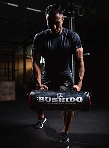 DBX BUSHIDO Unisex Adult DBX-PB-10 Sport Bulgarian 35 kg Sandbag Sandbag Fitness Sack Power Bag for Strength Training and Functional Training Empty Black One Size