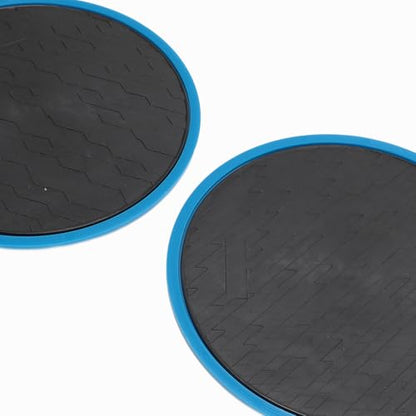 2 Core Sliders, Dual Sided Discs for Full Body Workout At Home or Gym, with Compact Design for Travel & Storage