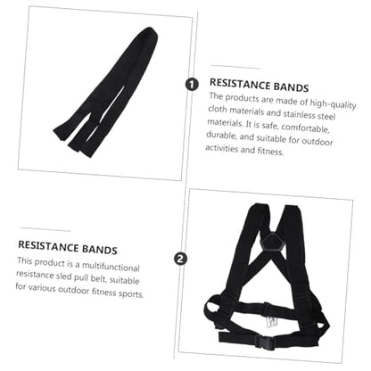 Multi-functional Resistance Sled Pull Harness Load-bearing Strap for Tire Workouts Durable Cloth for Strength Training Agility Drills