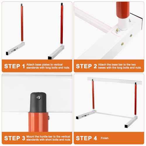 Adjustable Hurdle Training Hurdle Track and Field Equipment Professional Track and Field Hurdles with Counterweight for Personal Training Track and Field Competition