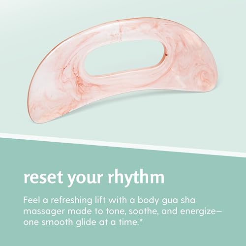 Large Body Gua Sha Tool for Lymphatic Drainage, Cellulite, Sculpting and Sore Muscles, Grip-Friendly with Smooth Resin & Ergonomic Design for Jawline, Neck, Thighs and Stomach by M3 - Pink