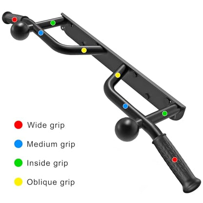 SELEWARE Heavy Duty Welded Pull Up Bar Wall/Joist/Ceiling Mount Chin Up Bar - color: C2: Black Wall Mount Pull Up Bar
