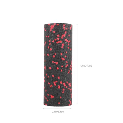 Compact Fitness Foam Roller Hollow Portable Muscle Relaxation Massage Stick Red for Exercise and Travel