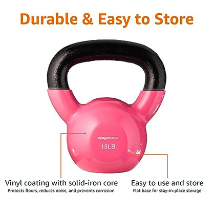 Amazon Basics Vinyl Kettlebell